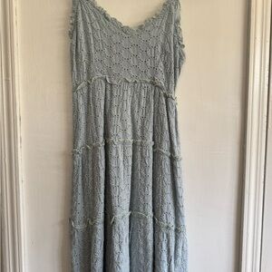 Lace Women’s Dress in Light Blue